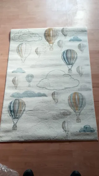 Alfombra infantil globos aerostáticos