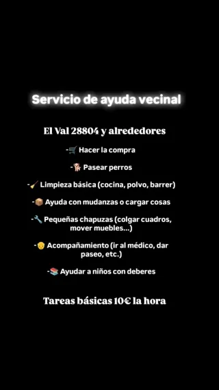 Servicio de ayuda vecinal
