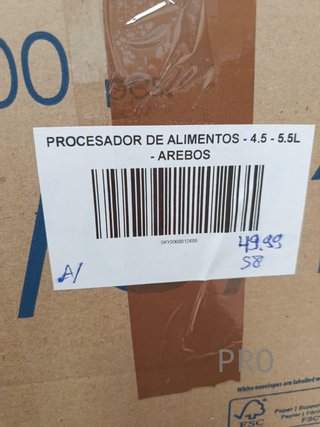 Procesador de alimentos - 1500 vatios - Arebos