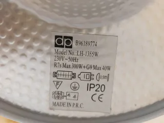 Lámpara de pie metal salón