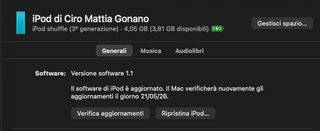 iPod Nano 4GB verde/blu
