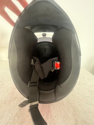 Casco Moto HJC Talla XS Negro y Rosa