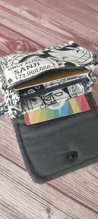 Monedero One Piece Luffy Sanji Wanted