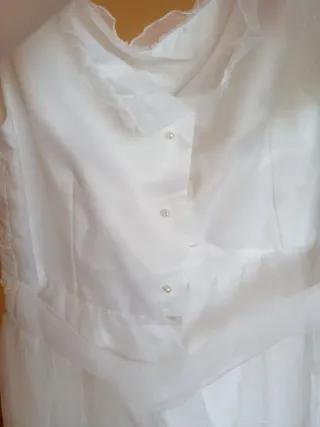 Vestido de comunión niña blanco