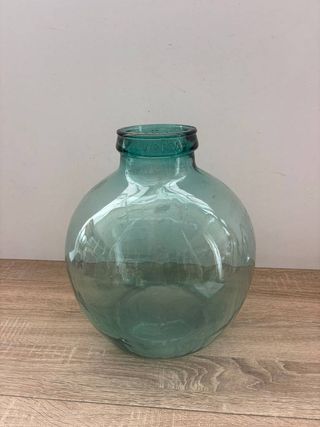 JARRÓN VINTAGE CRISTAL SOPLADO