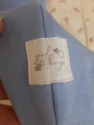 Pantalone bimba primaverile azzurro