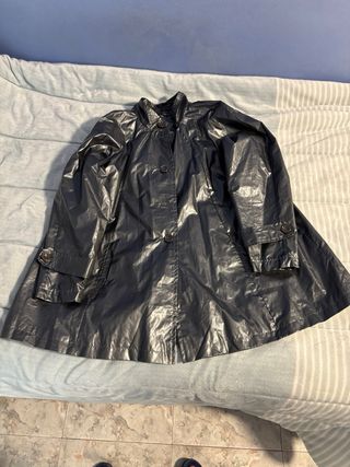 Chubasquero plateado/gris brillante