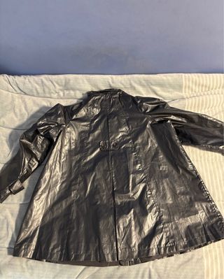 Chubasquero plateado/gris brillante