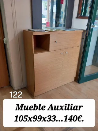 Mueble Auxiliar Madera 105x99x33cm