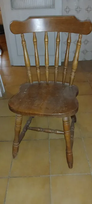 Conjunto 4 sillas comedor madera maciza