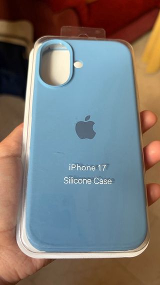 Funda iPhone 17 Silicona Azul