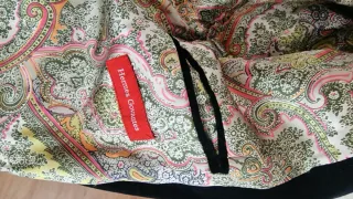 Americana Hermes Terciopelo Azul Talla M