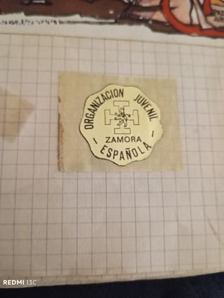 Pegatina Organización Juvenil Española Zamora