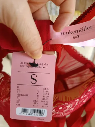 Conjunto lencería sexy rojo