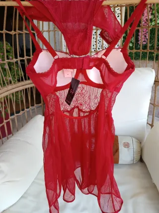 Conjunto lencería sexy rojo
