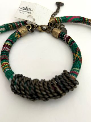 Gargantilla y pulsera Dimitriadis multicolor