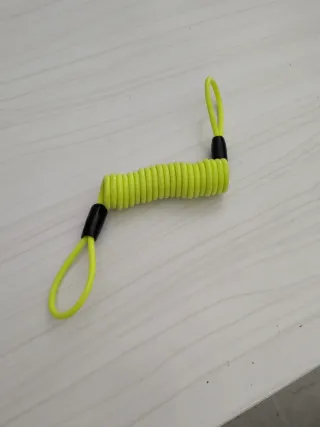 Avisador Candado Moto Cable Espiral Amarillo