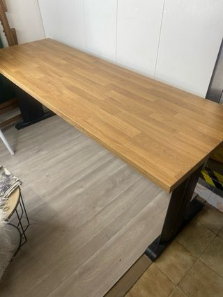 Mesa de oficina/bricolaje madera y metal