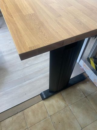 Mesa de oficina/bricolaje madera y metal