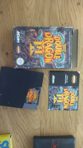 Double Dragon III NES Caja y Manual