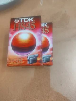 2 Cintas TDK HS45 VHS-C PAL SECAM