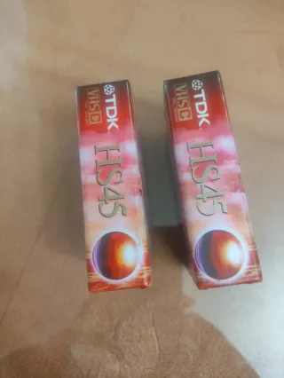 2 Cintas TDK HS45 VHS-C PAL SECAM