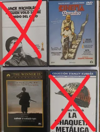 Películas DVD a 1'00€