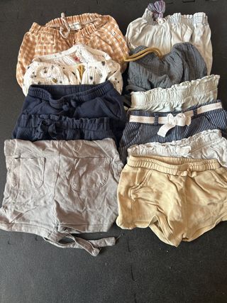 Lote 11 Pantalones Cortos Niños 2-3 Años