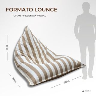 Puff Exterior XXL - Resistente al Agua y Rayos UV