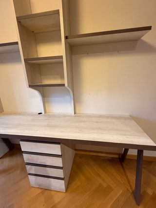 Litera infantil con escritorio y cajones