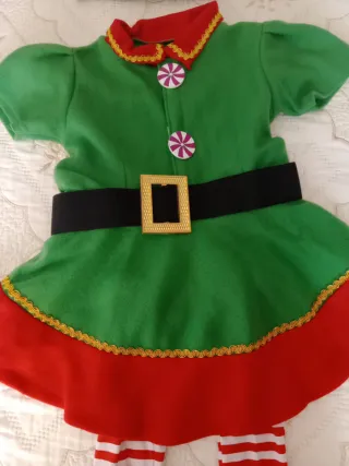 Disfraz de elfo niña talla 2-3 años