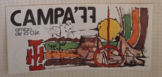 Pegatina Campa 77 Amigos de la Oje