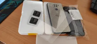 Fundas móvil +cristales templados para Redmi note9