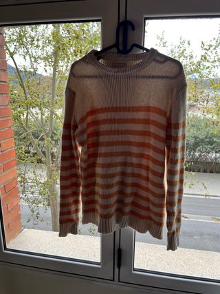 Jersey LA COMET rayas beige y amarillo