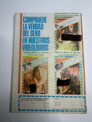 Lote 3 unidades Eros Prohibido, videolibro.