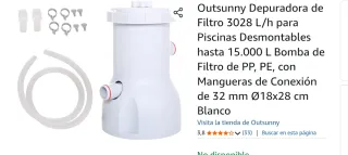 Piscina Intex 220x150x60cm y accesorios