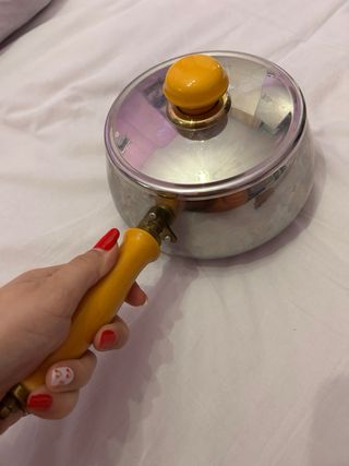Set Fondue Metal y Madera