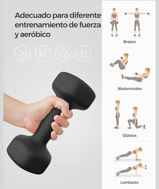 Set 2 Mancuernas 5KG SONGMICS SYL60BK