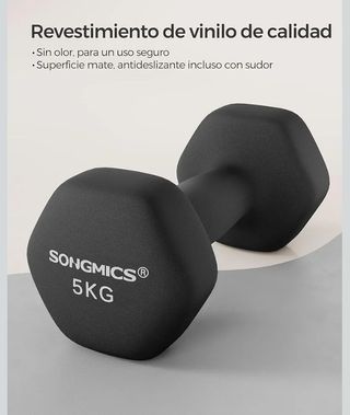 Set 2 Mancuernas 5KG SONGMICS SYL60BK