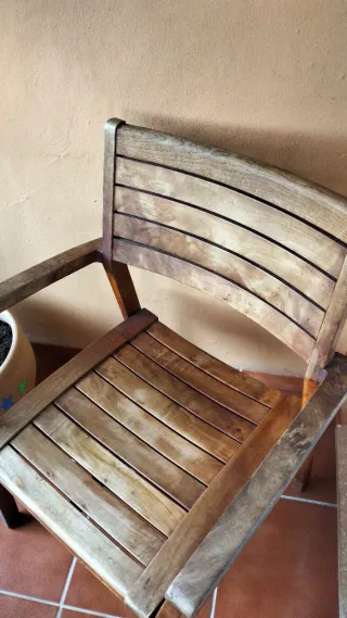 Sillón de jardín de madera