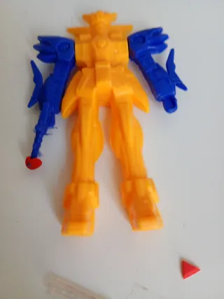 Figura Robot Juguete Naranja y Azul