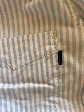 Camisa Rayas Dockers Azul y Blanco