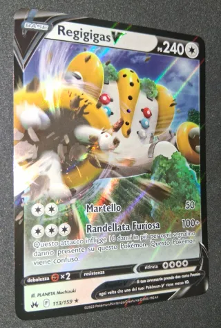 Lotto 3 Carte Regigigas (V, Holo, Reverse) NM