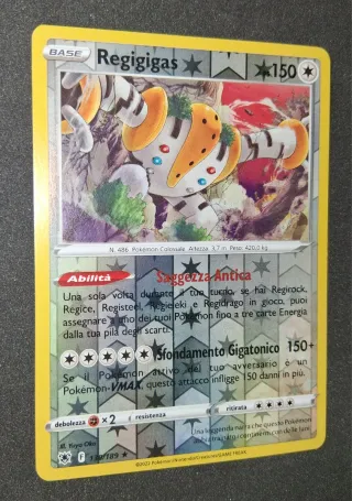 Lotto 3 Carte Regigigas (V, Holo, Reverse) NM