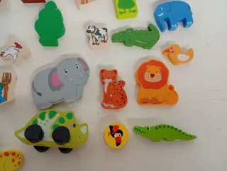 Juego de madera granja y animales