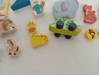 Juego de madera granja y animales