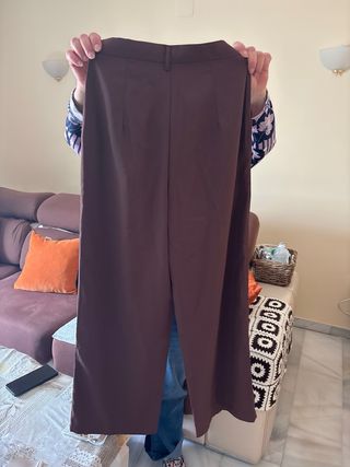 Pantalón vestir mujer marrón