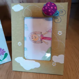 2 Marcos de fotos infantiles de tela