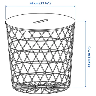 Mesa auxiliar Kvistbro Ikea negra