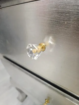 Mueble barroco plateado